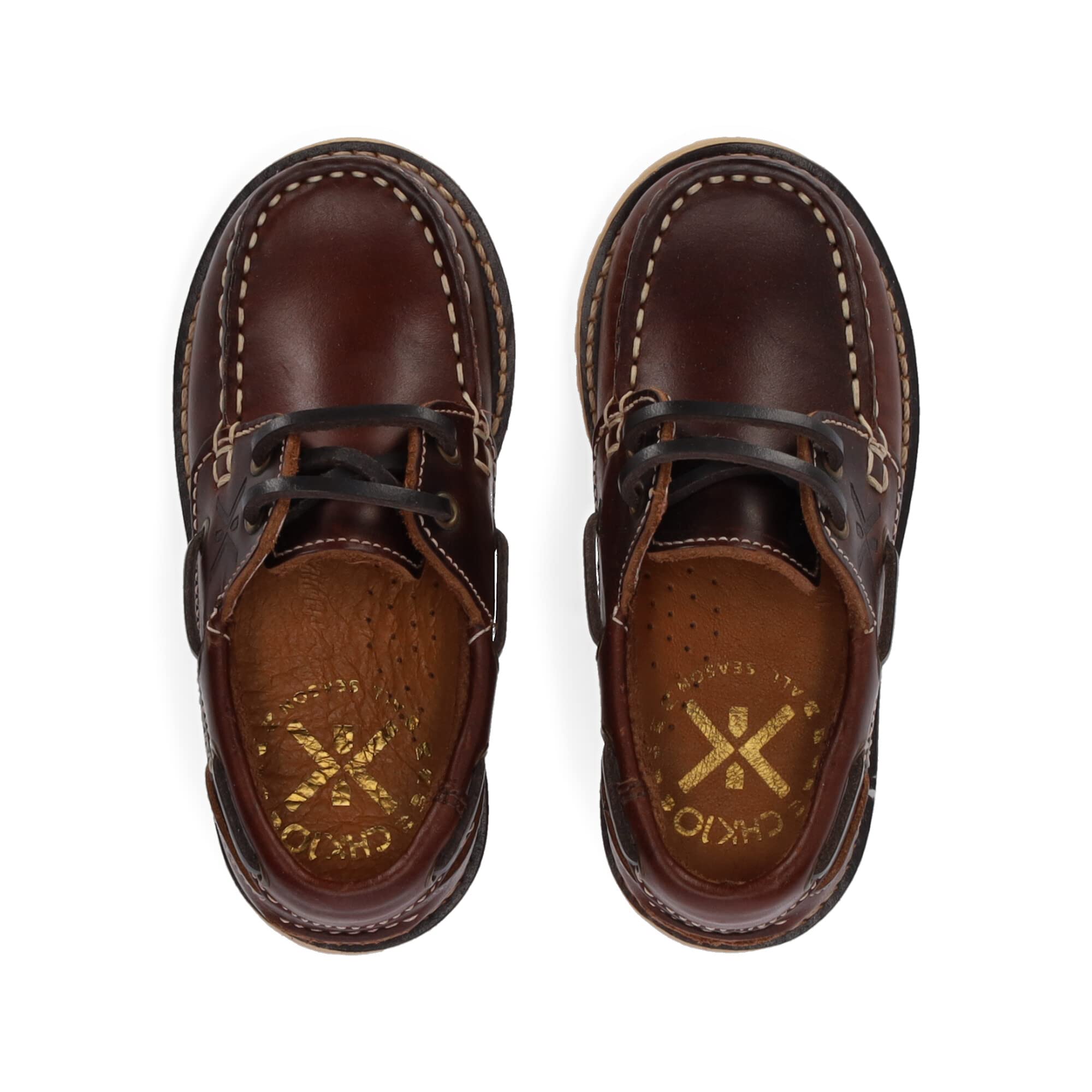 CHIKA10 KIDS LEATHER Nautic Kids 01 Coñac/Conac