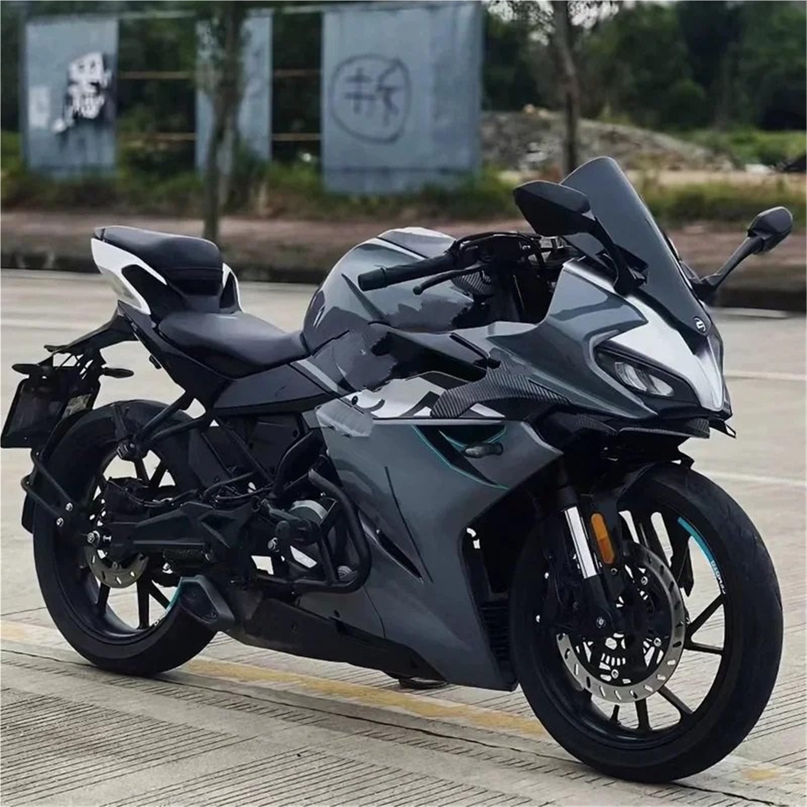 Front Bumper Splitter dachowy Pasuje Do Motocykla CFMOTO CF250SR CF 250SR 250 SR Side Downforce Naked Spoilers Fixed Winglet Fairing Wings Deflektory