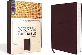 NRSVue, Gift Bible, Leathersoft, Burgundy, Comfort Print