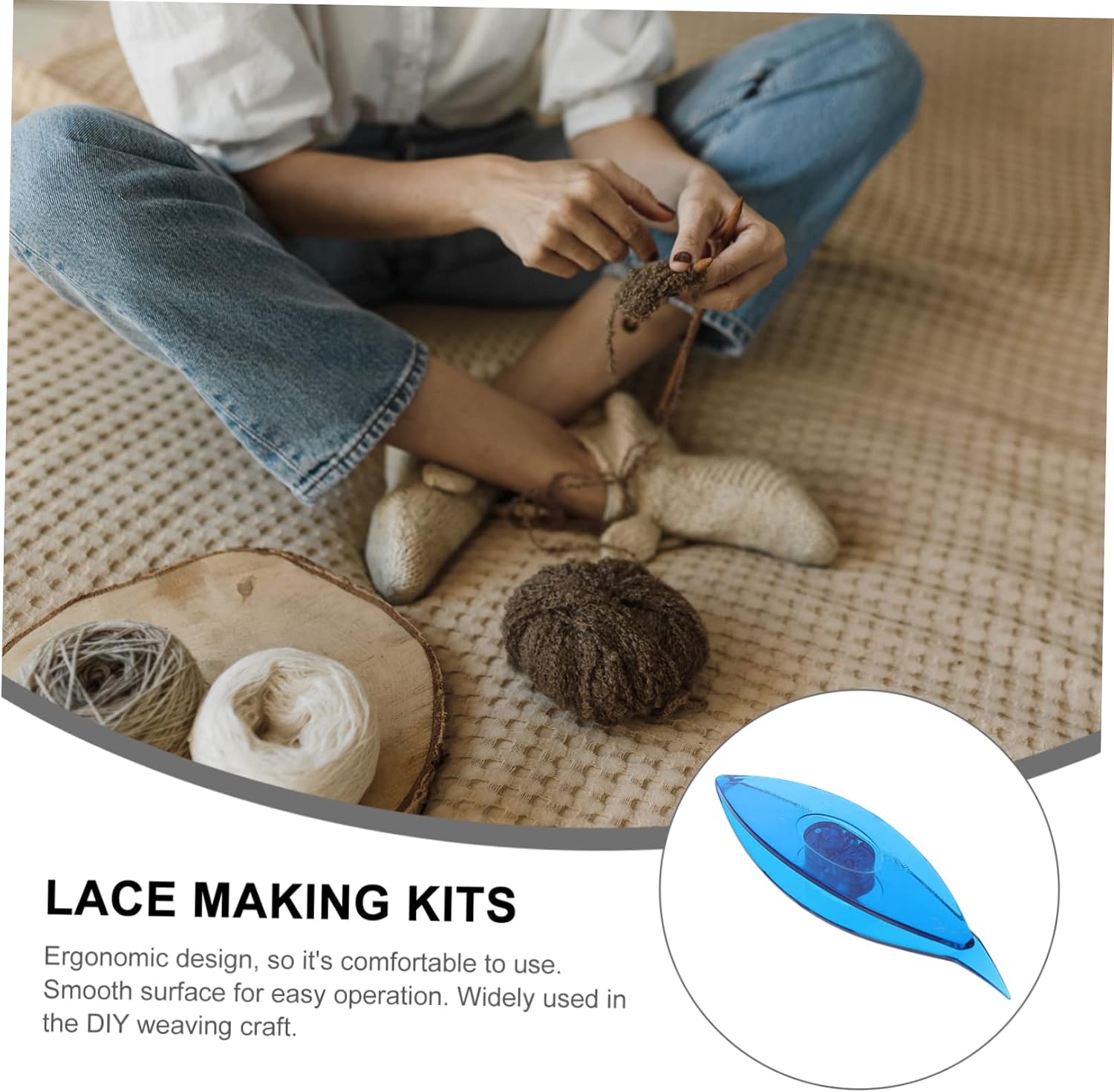 ARTIBETTER 4pcs Tatting Shuttles Manual Tools for Lace Making Ergonomic Weaving Accessories for Craft for Beginners and Experienced