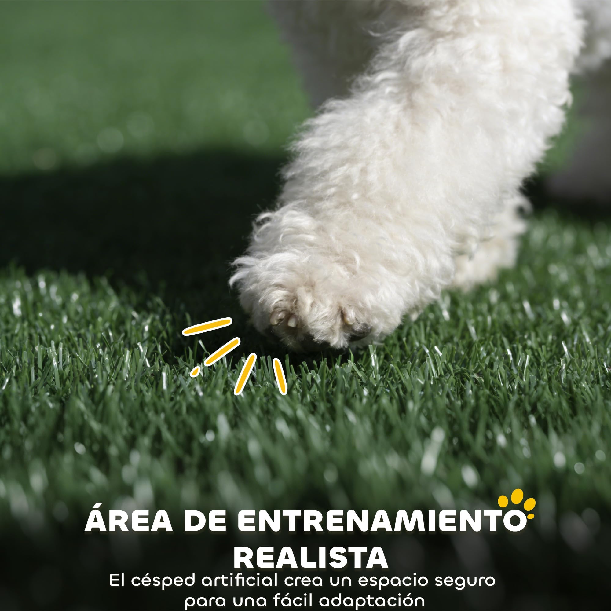 PawHut Inodoro para Perros con Césped Artificial 75x51x36,5 cm Negro | Paredes Altas, Bandeja Deslizante, Fácil de Limpiar, Bandeja Sanitaria para Perros, Entrenamiento, Interior y Exterior