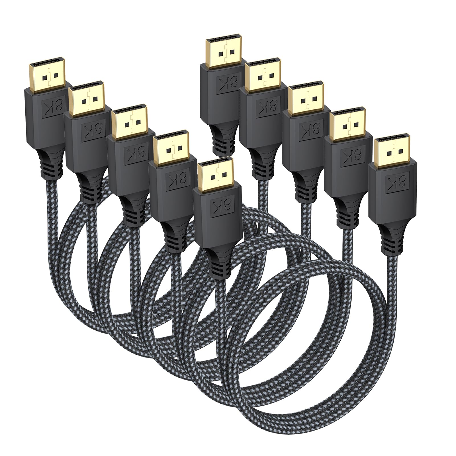 Cable DisplayPort BK72 de 3 pies con conectores robustos de alta durabilidad 8
