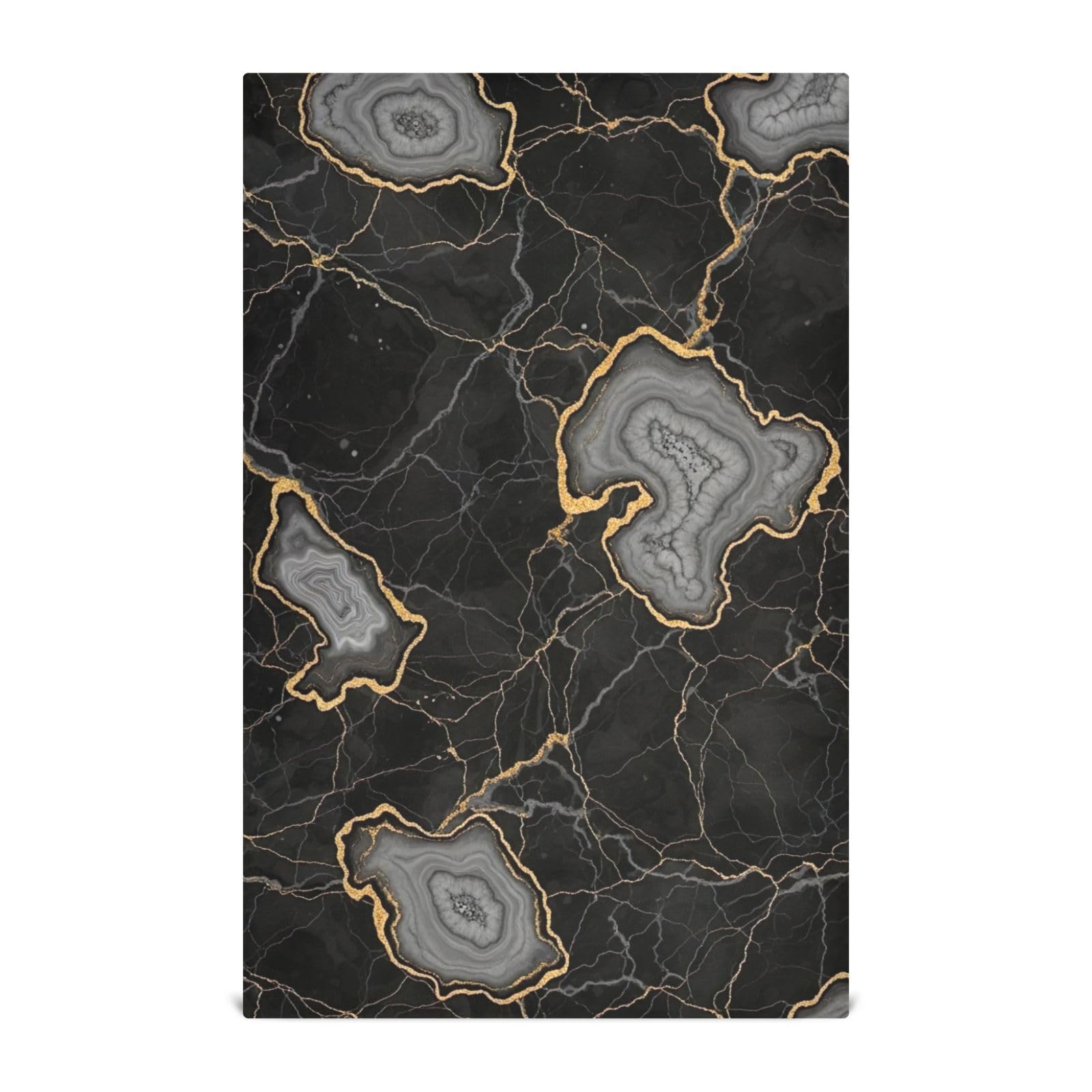 Torchons absorbants marbre noir GAIREG grand format pour pain et vaisselle