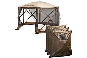Clam Quick-Set Escape Portable Outdoor Gazebo Canopy Camping Tent Shelter