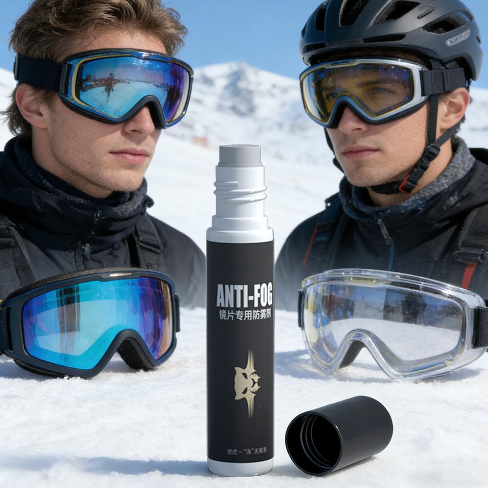 Spray Antiappannamento per Occhiali, 10ml Agente Antiappannante per Lenti in Vetro, Spray Antiappannante per Occhialini da Nuoto, per Visiere da Casco, Moto, Sci, Snorkeling, Vetri Auto,