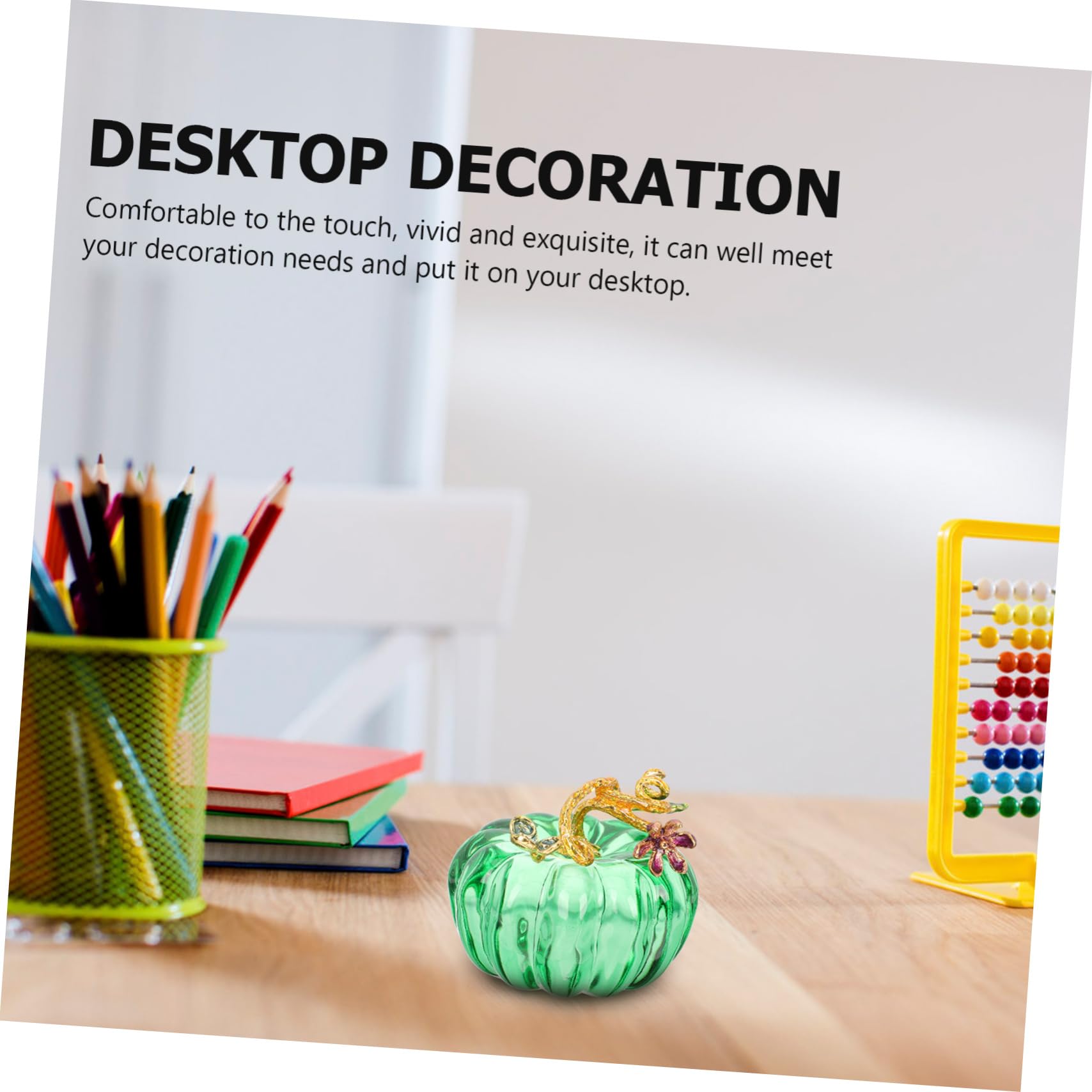 Ciieeo 4 Stück Kürbis-Ornamente Dekorative Kürbisstatue Kleines Handwerk Thanksgiving Ernten Minifiguren Mini-Laternen Dekorativ Gedrungener - Kristall