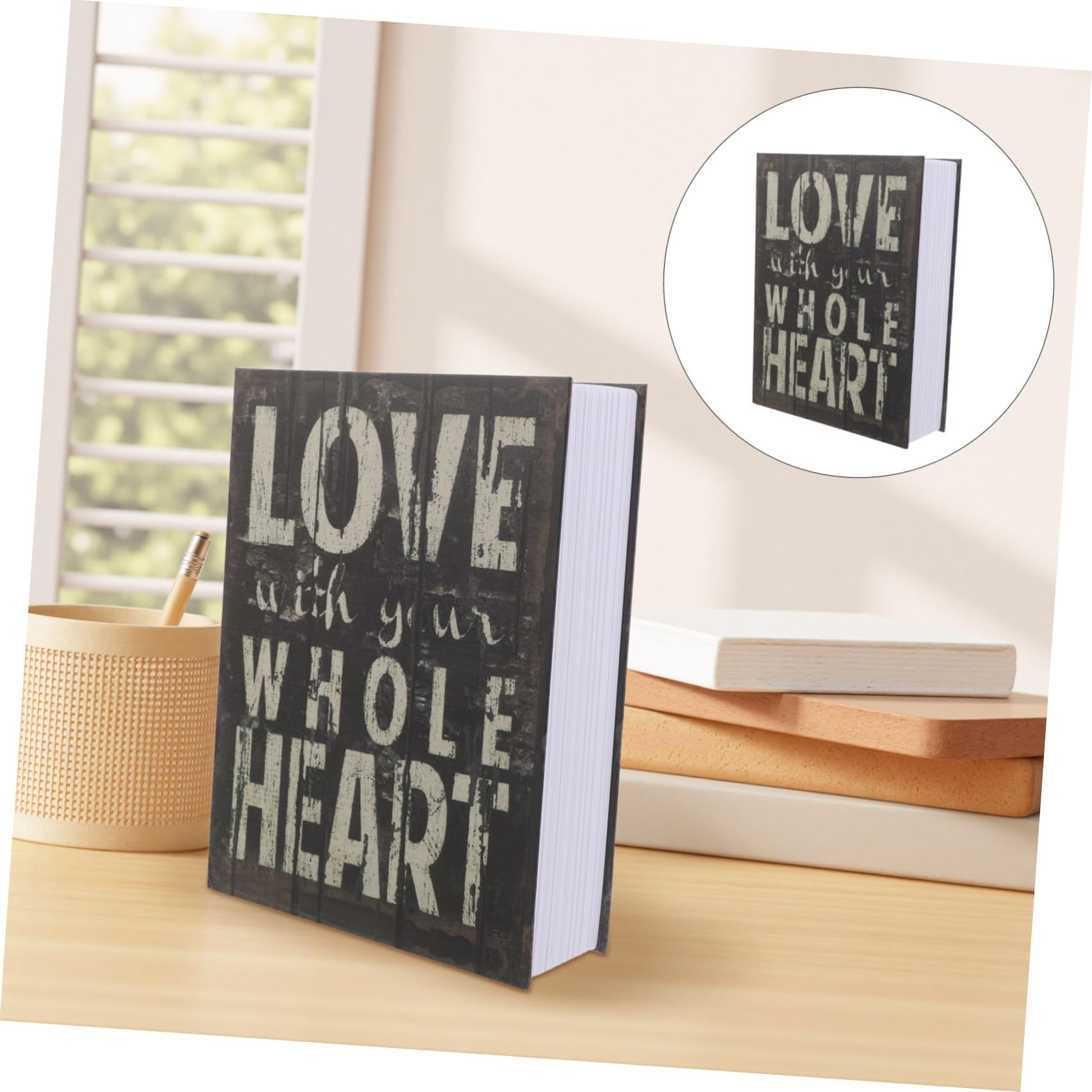 DOITOOL Dekoratives Buch Safe mit Zahlenschloss, Abs, 26, 5 Cm