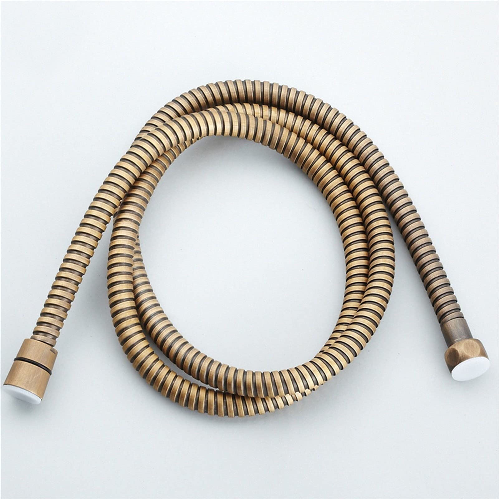 Tuyau de douche en laiton antique 150cm flexible robuste pour baignoire rétro