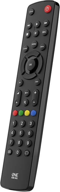 One For All Contour TV Universal Remote Control URC1210 – Ideal replacement for all types of TVs – Black & Amazon Basics High-Speed 4K, Ultra HD, HDMI 2.0 Cable - 3m / 10 Feet (Latest Standard)