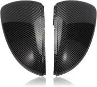 Konuoer Szénszálas Visszapillantó Tükör Borítás Golf 7 MK7 2012-2019 Modellekhez - ABS Karbon Hatású Tükörkupak Szett Bal és Jobb Oldalra 3