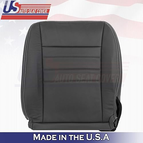 Miniatura 5 de U.S.AutoSeatCover 2013 2014 Compatible con Dodge Charger SXT Driver Passenger Bottom Fundas de asiento de cuero BLK
