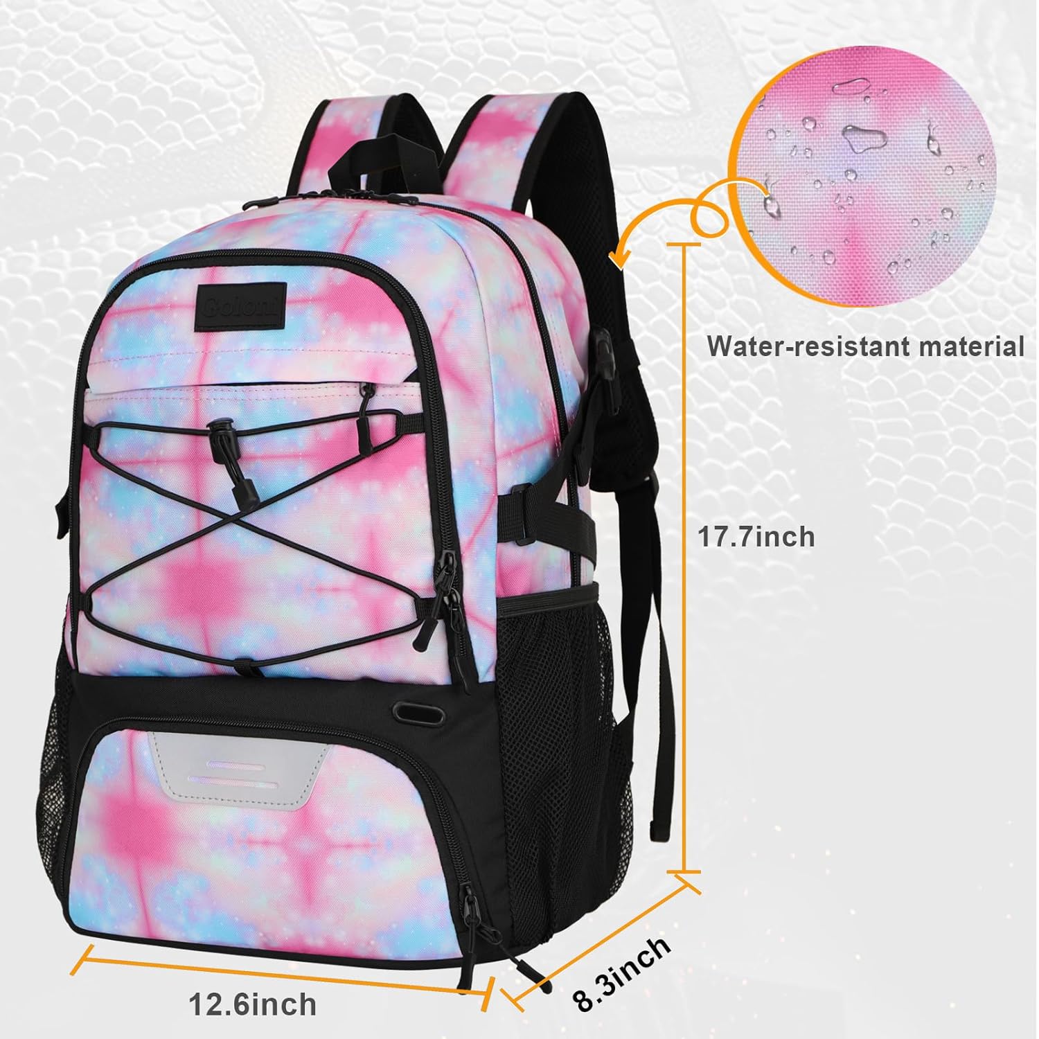 Goloni Soccer Backpack,Basketball Backpack with Ball Compartment & Shoe Compartment,Backpack for Basketball,Soccer