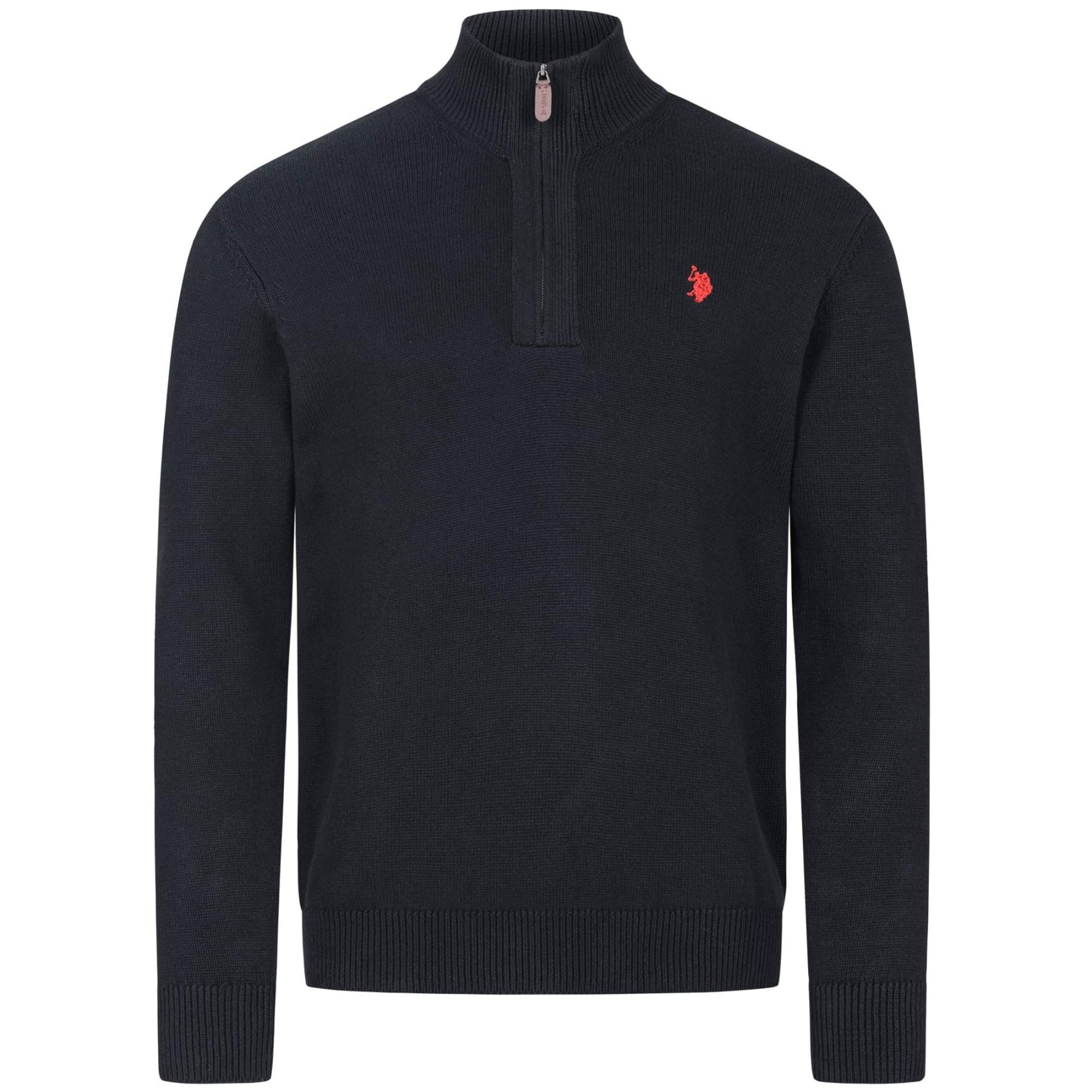 U.S. POLO ASSN. Herren Pullover (S-3XL) Troyer Shirt mit Reißverschluss und Stehkragen P011