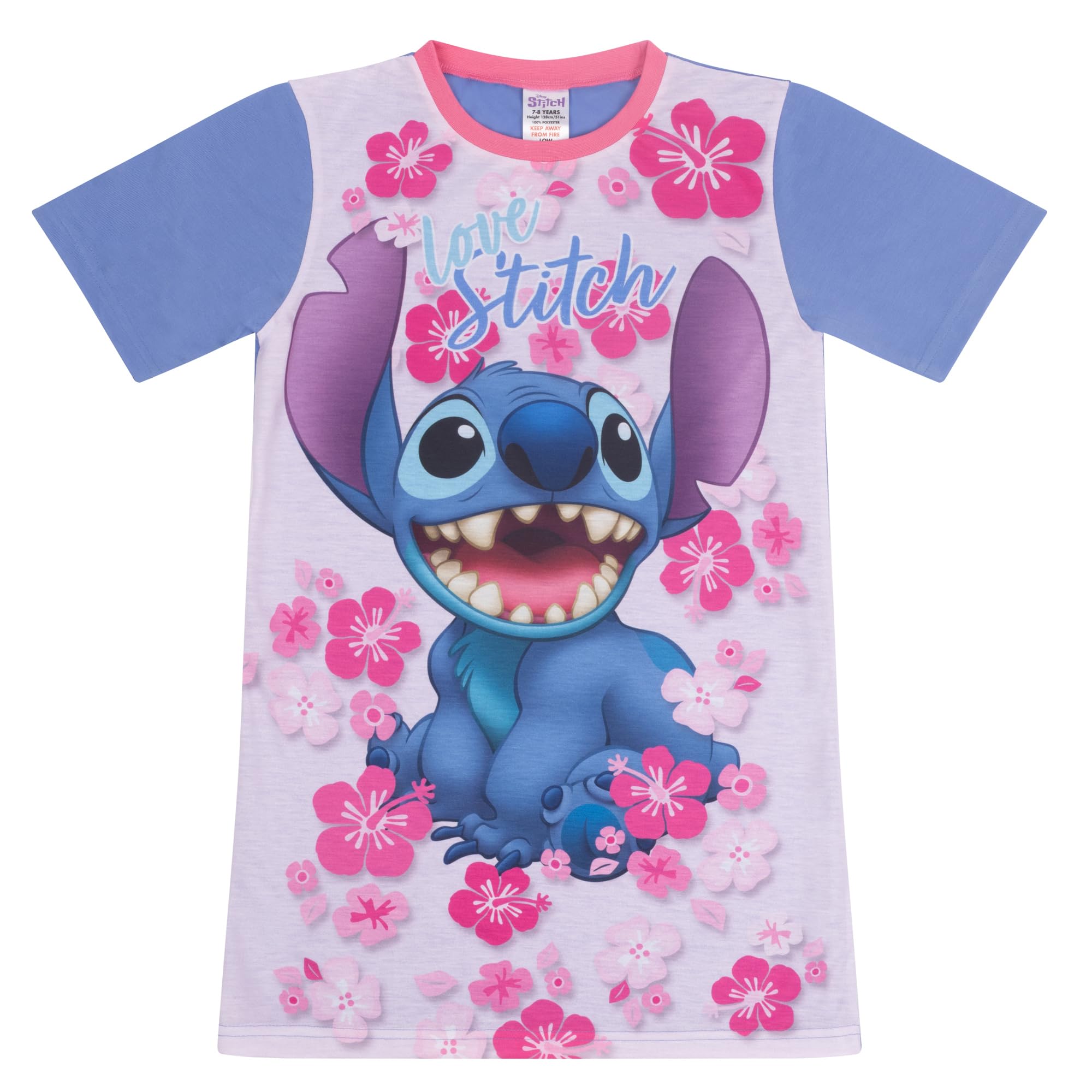 Disney Girls Lilo and Stitch Nightie Nightdress Night Shirt - 11-12 Years