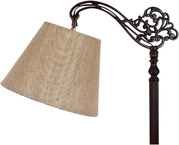 Upgradelights Beige Burlap 8 Inch Uno Lampshade 5x8x6.5