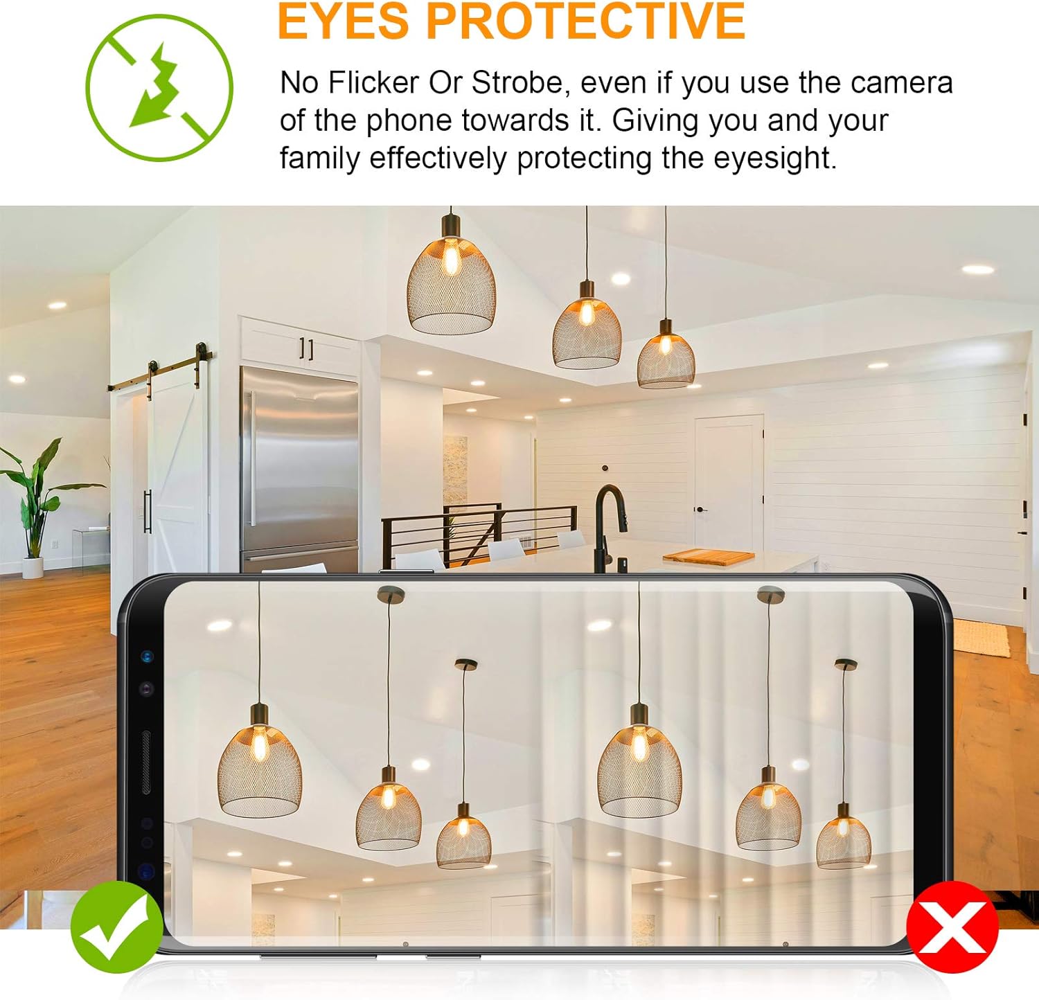 LANGREE Vintage Edison LED Bulb, 6W, Equivalent 60W, Soft White 2700k, Non-Dimmable Filament Light Bulb, E26 Base, High CRI 95+ Eye Protection Bulb, Clear Glass for Home Bathroom Kitchen, Pack of 10