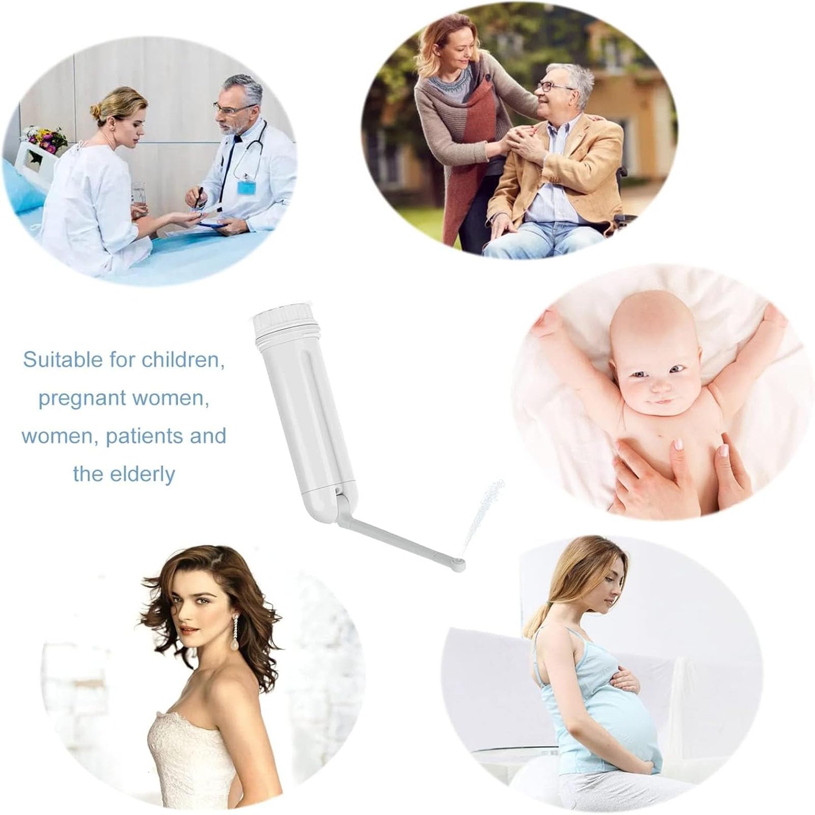 Pulitore elettrico portatile per bidet – Dispositivo di igiene personale per donne, uomini e anziani, ideale per uso domestico
