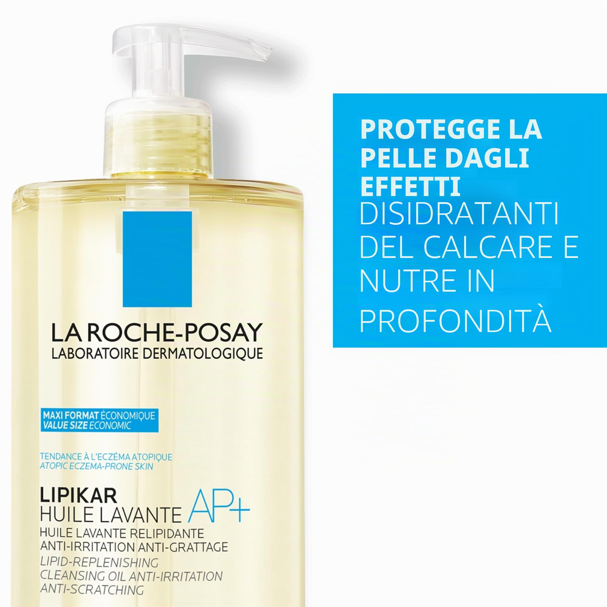 La Roche-Posay | Routine Lipikar | Olio detergente AP+ & Balsamo AP+M | Ripara, lenisce e idrata | Adatto per pelli secche, molto secche e atopiche | Fin dalla nascita | 400 ml x 2