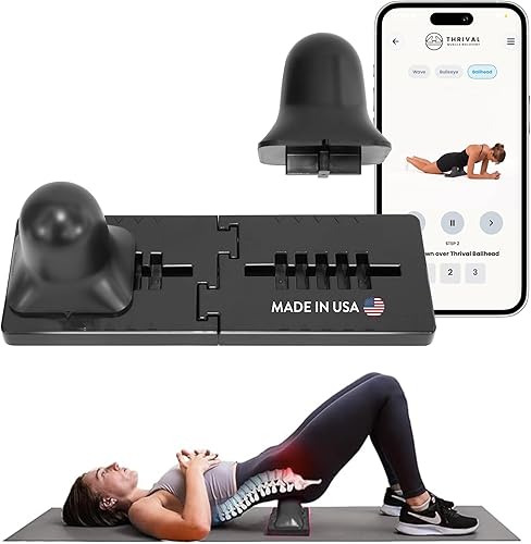 Thrival Ballhead – Herramienta de liberación del músculo psoas totalmente ajustable para flexor de cadera, espalda, glúteos, ilíaco y dolor de