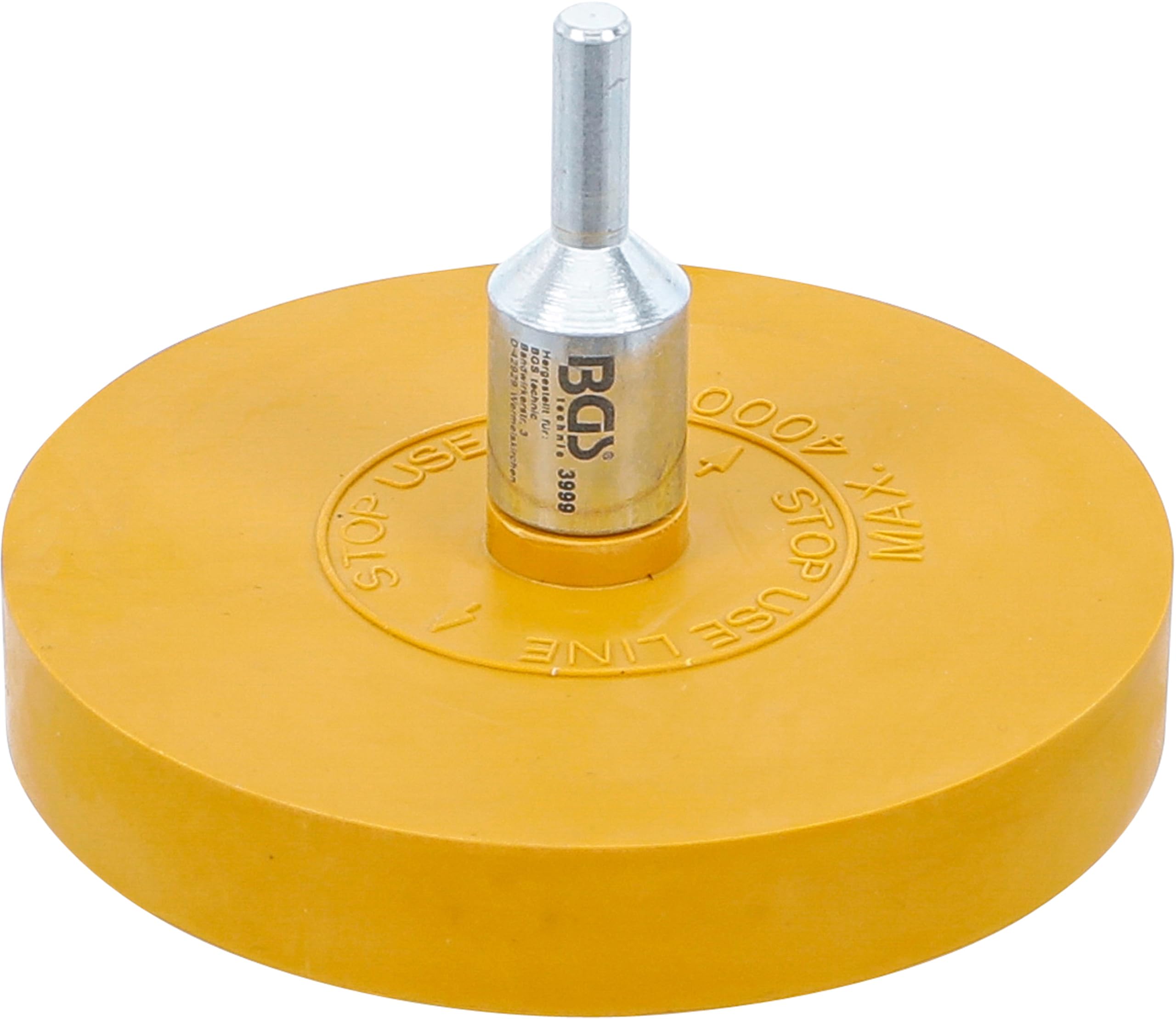 BGS 3999 | Folienradierer | Ø 90 mm | inkl. Adapter | für Bohrmaschinen, Akku-Schrauber, Geradschleifer