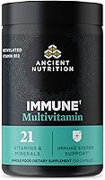 Vista 1 de Ancient Nutrition Multivitamínico para apoyo inmunológico, inmune, 21 vitaminas y minerales con vitamina D y C, cúrcuma, apoya la inmunidad