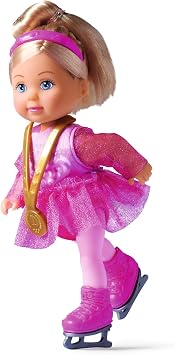 Simba, 105733645, Evi Love Buz Pateni Eğlencesi, Özel Pembe Kostümlü, Aksesuarları ile Birlikte, 12 Cm