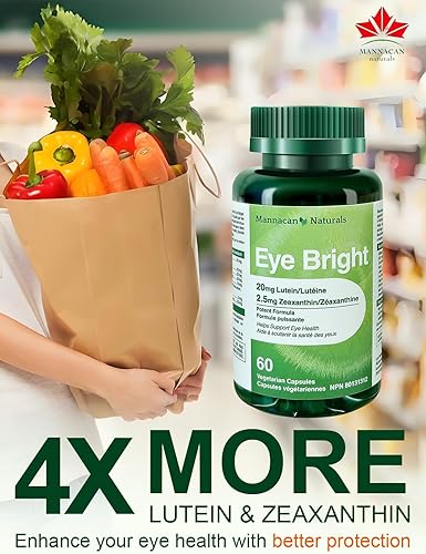 Miniatura 2 de Suplementos de luteína y zeaxantina, 60 cápsulas, luteína para ojos, suplemento de arándano para ojos, Areds 2 luteína zeaxantina vitamina para la