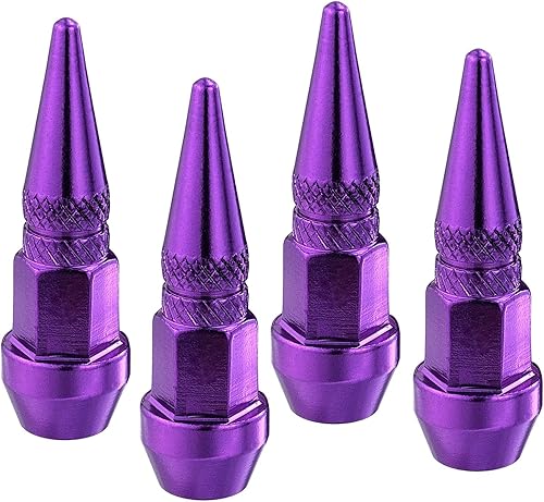 Vista 12 de Lunsom Tapas de vástago de válvula de pincho, accesorios de metal para válvulas de neumáticos, se adaptan a la mayoría de automóviles, motocicletas