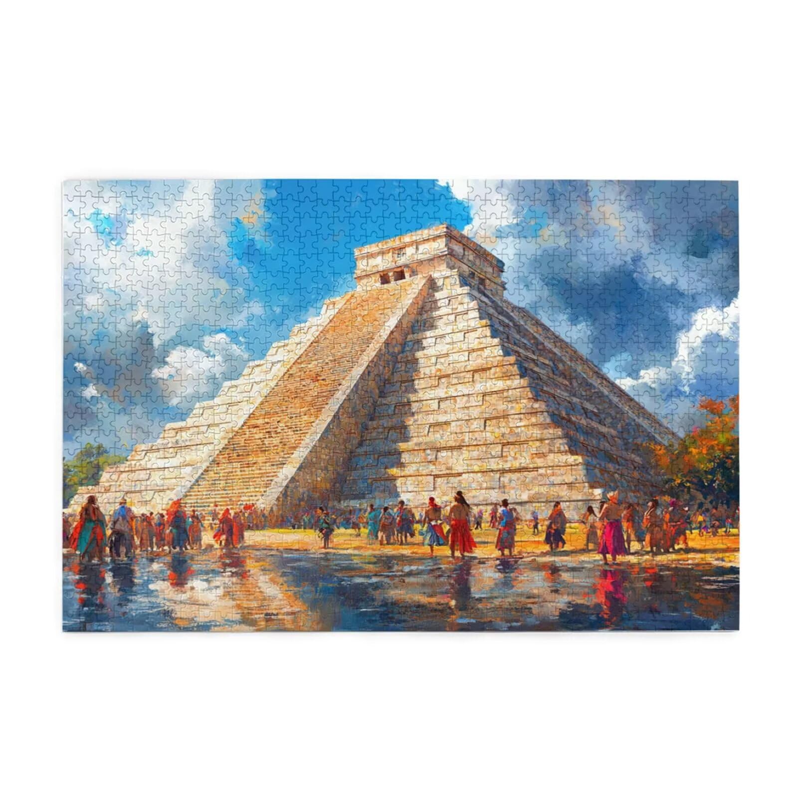 Puzzles Paisaje 1000 Adultos, Puzzle Vistoso con Cajas y Cartel, Juego Clásico de Puzzle Arte para Entretenimiento Adultos, Regalos de Decoración del Hogar para Pasatiempos Creativos de Mujeres 2T-722