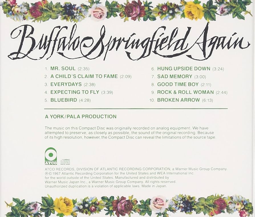 67年国内盤『バッファロー・スプリングフィールド　ブルーバード/ミスター・ソウル 67年国内盤『バッファロー・スプリングフィールド ブルーバード