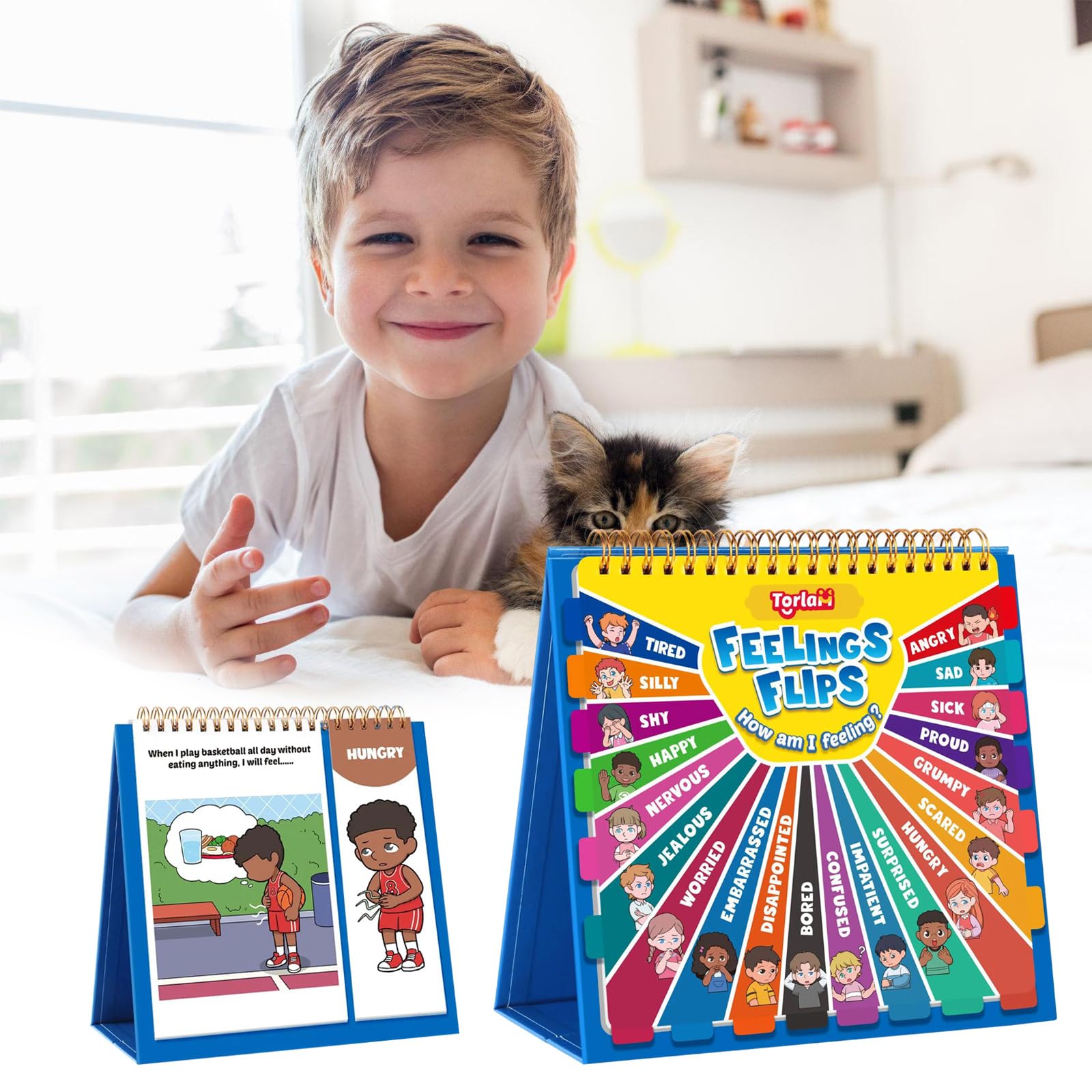 20 Different Emotions Social Emotions Book Feelings and Emotions Book Emotion Flipbook for Kids - Image 3