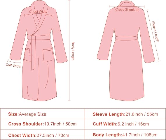 BABYSHEEP Womens Robe Premium Microfiber Bathrobe Full Length,Fluffy Cozy Warm Bathrobes