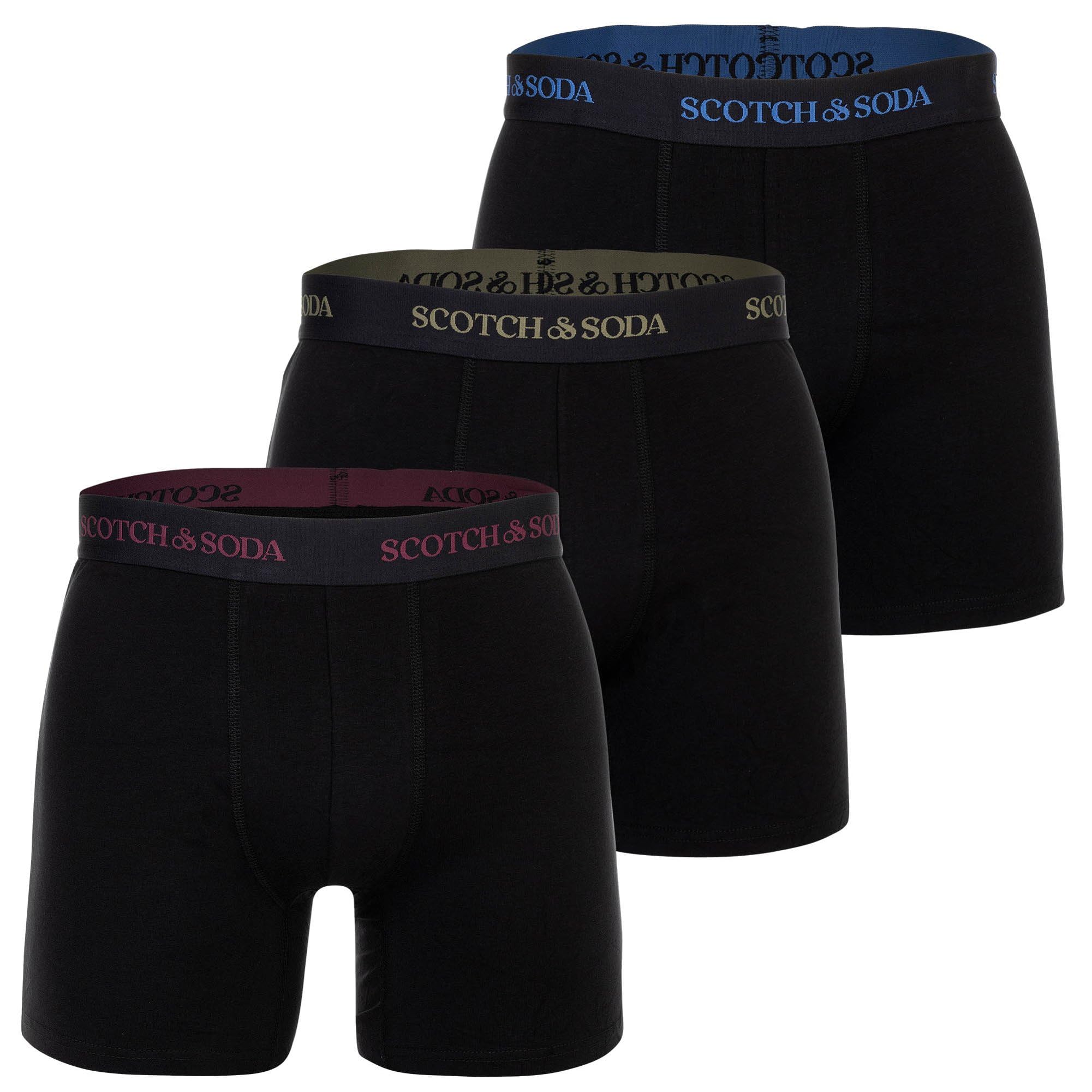 Scotch & Soda Lot de 3 boxers pour homme