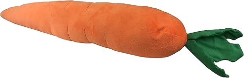 Miniatura 1 de Petlou - Juguetes de peluche duraderos para perros y gatos, colección de verduras y conejos (L-naranja, zanahoria de 29 pulgadas), para todos los