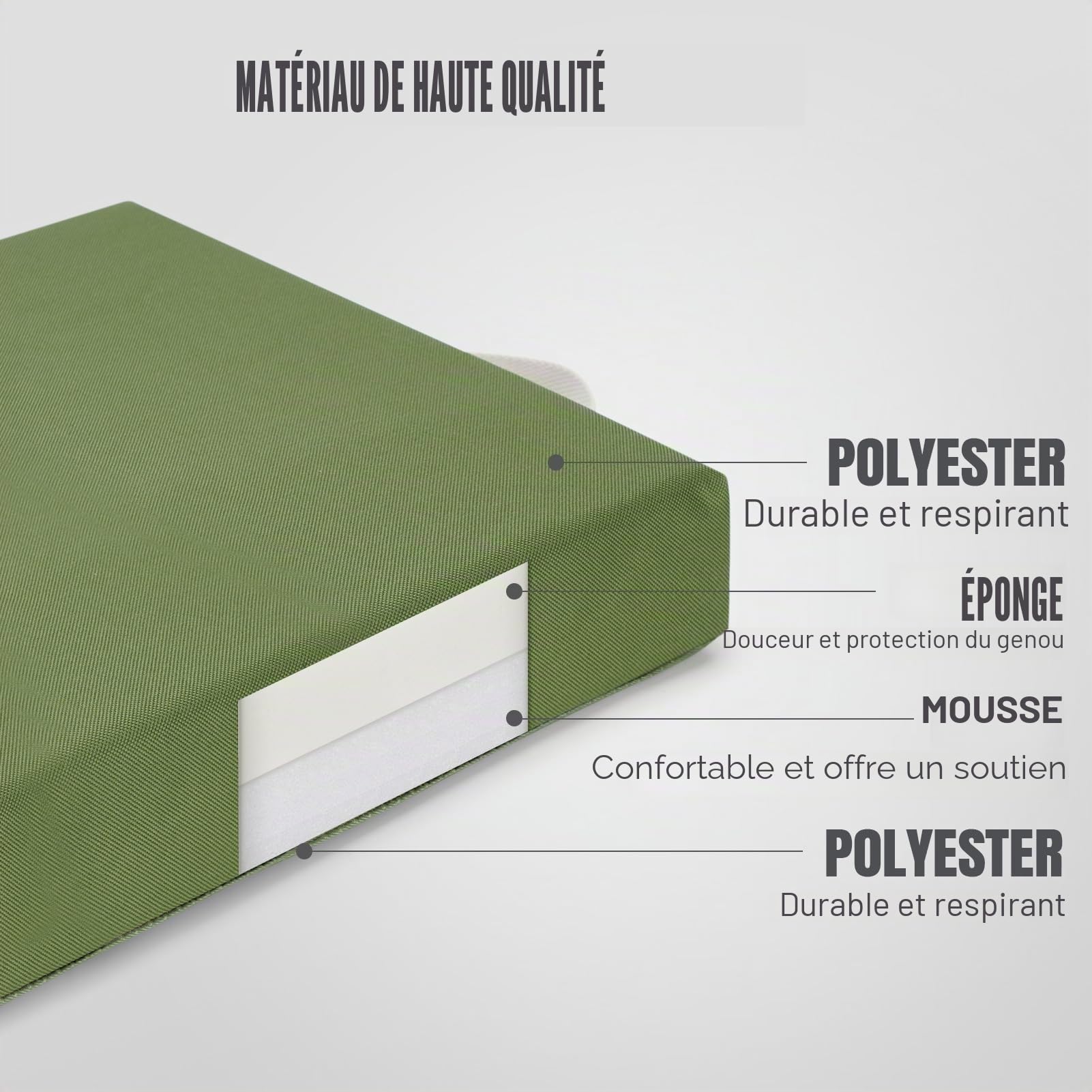 HappyPicnic Grande genou Mat-gardening Repose-genoux Pad