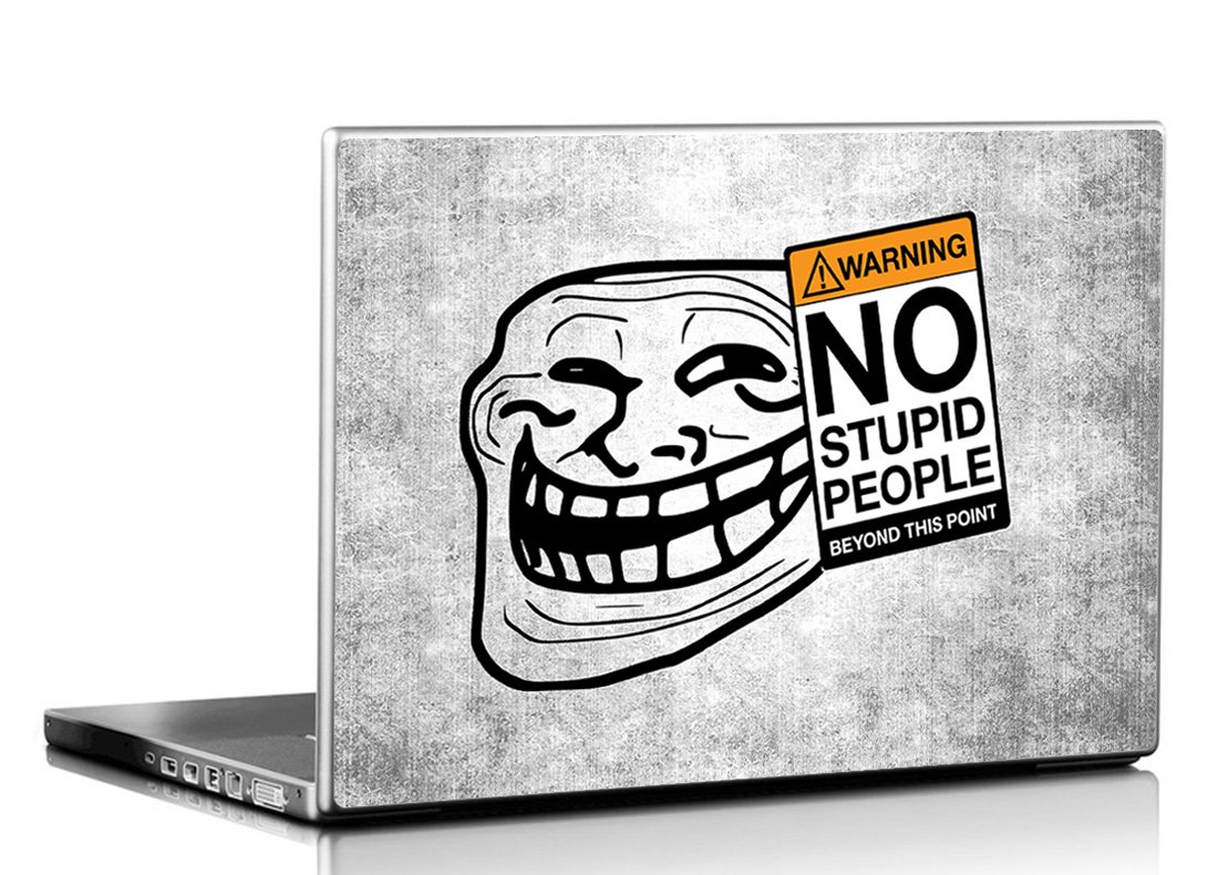 Seven Rays No Stupid People Laptop Skin Covers Fits for All Models for Screen Size Dimensions - 15 x 10 Inches (B00JLB6CFQ) Amazon Price History, Amazon Price Tracker