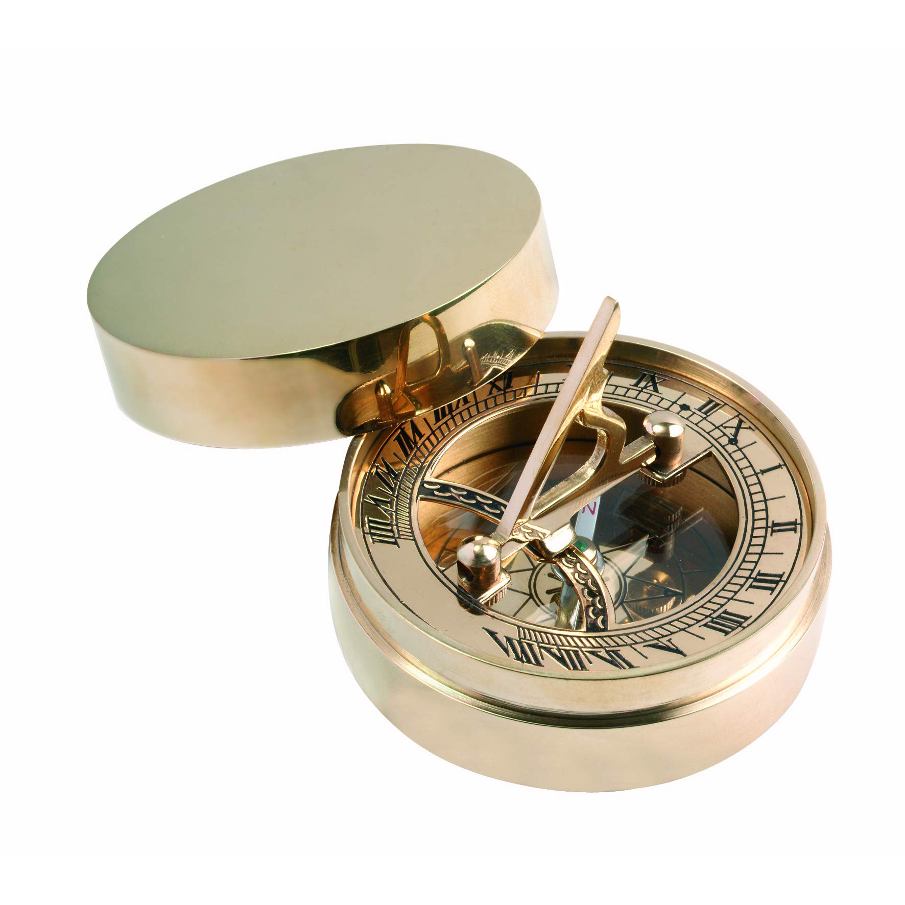 Nauticalia Brass Pocket Sundial, 7 cm