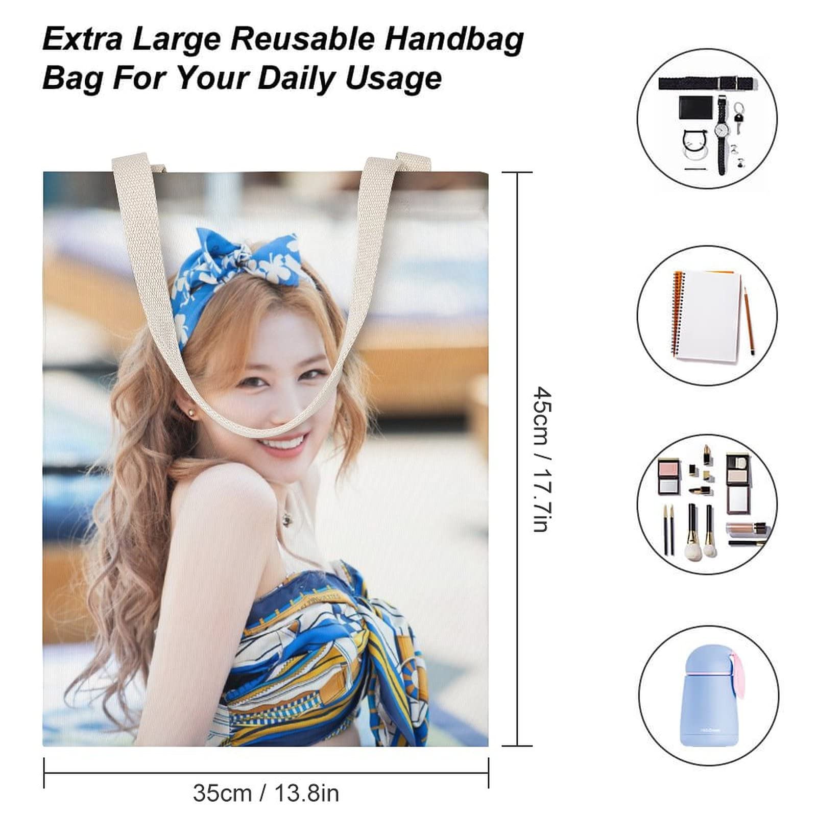 Amazon.co.jp: TWICE サナ トートバッグ ハンドバッグ