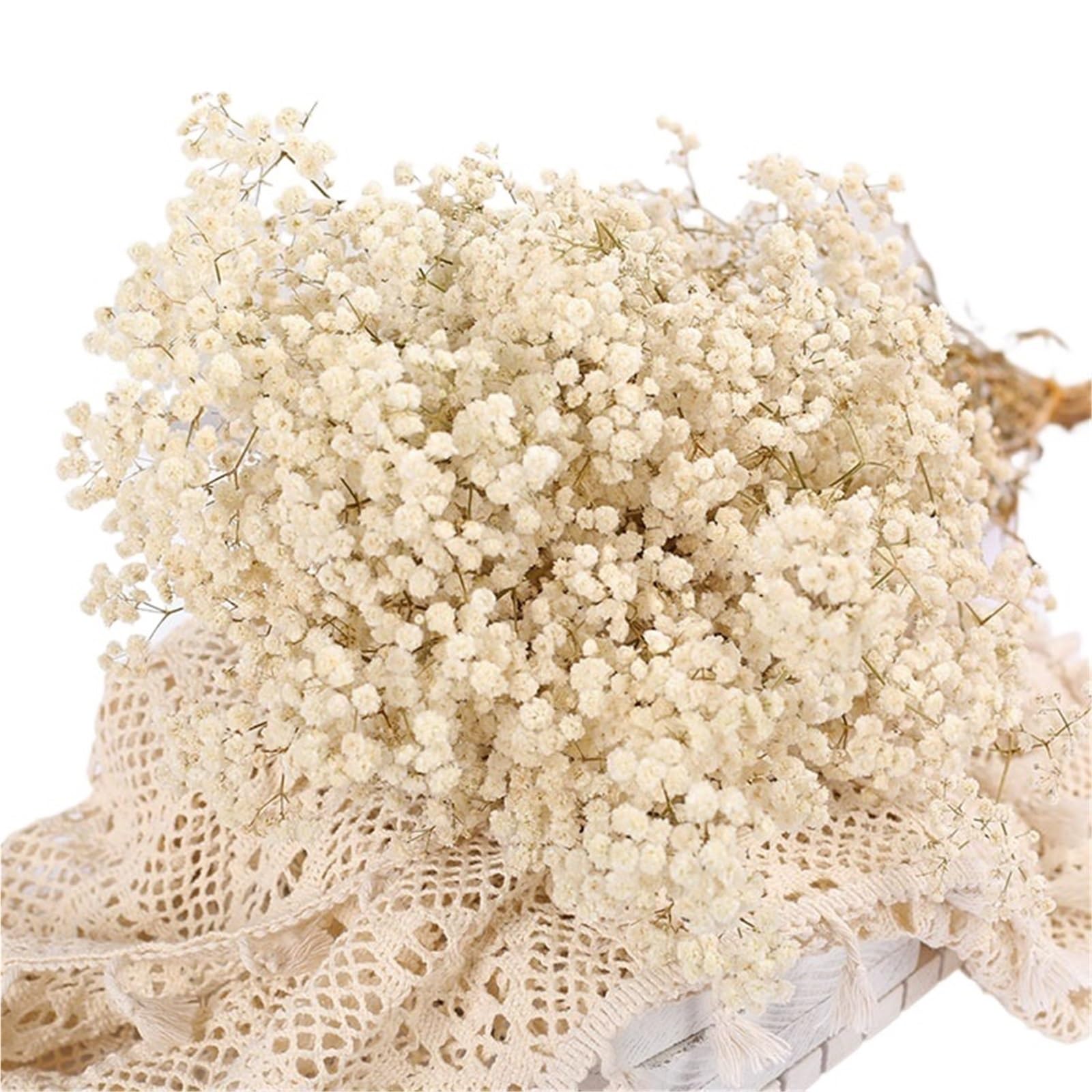LuoAXINN Artificial Flower Branches Artificial Flowers Flower Bouquets For Wedding Decoration(Beige,30g)
