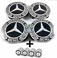 4 TAPPI COPRIMOZZO Mercedes AMG Classe A B C CLS CLA Cerchi In Lega - Foto 7