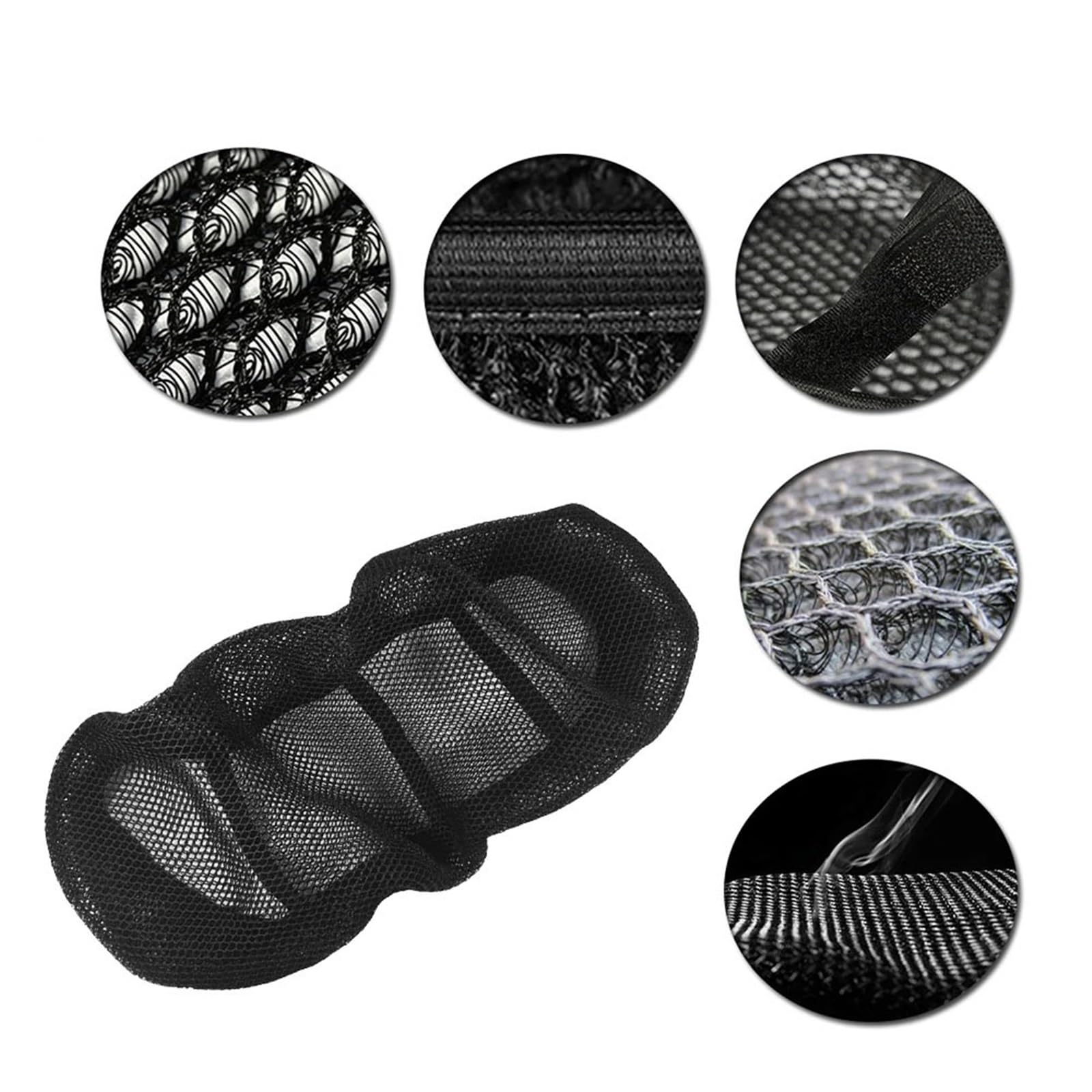 Accesorios De Motocicleta para Moto para Guzzi V7, Cubierta para El Asiento Trasero Piedra, Protector Red Malla 3D A Prueba Sol