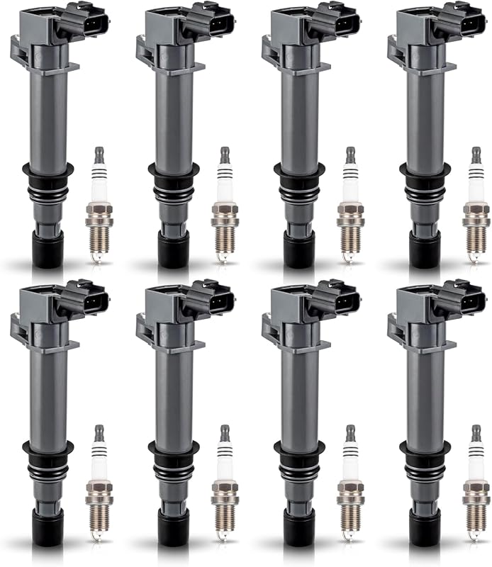 Kit de bobinas de ignição ENA UF270 e velas 4503 para motores 4.7 V8 – Conjunto com 8