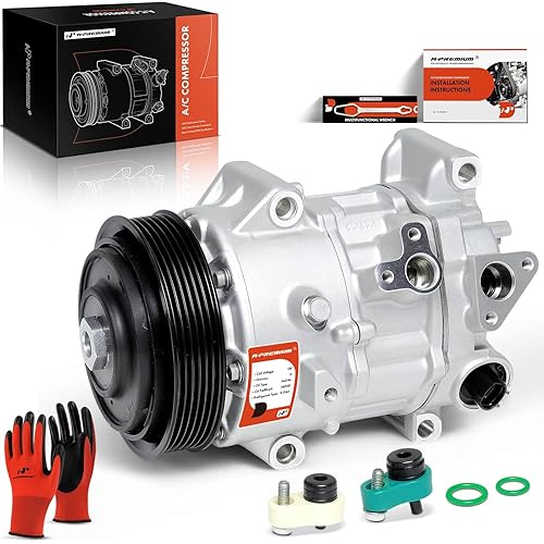 A-Premium Air Conditioner AC Compressor with Clutch Compatible with Lexus ES250 21-23, NX200t 15-17, NX300 18-21, NX300h 2021, RX350 2023 & Toyota Avalon 21, Camry 18-23, Highlander 14-19, RAV4 13-23