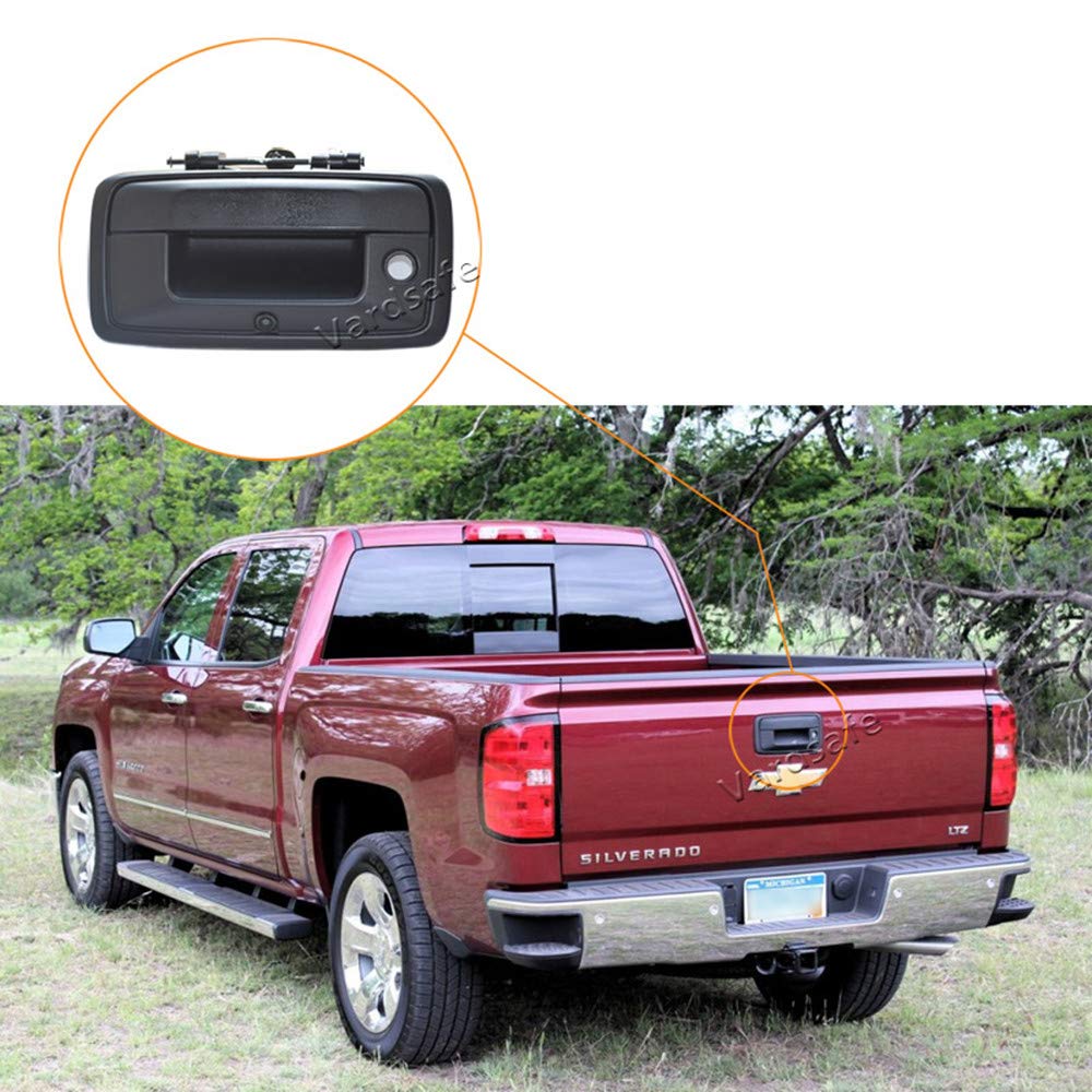 VS482NM - Monitor de visión trasera de 7 pulgadas y cámara de marcha atrás para Chevrolet Silverado/GMC Sierra 1500 2500HD 3500HD 2014-2018