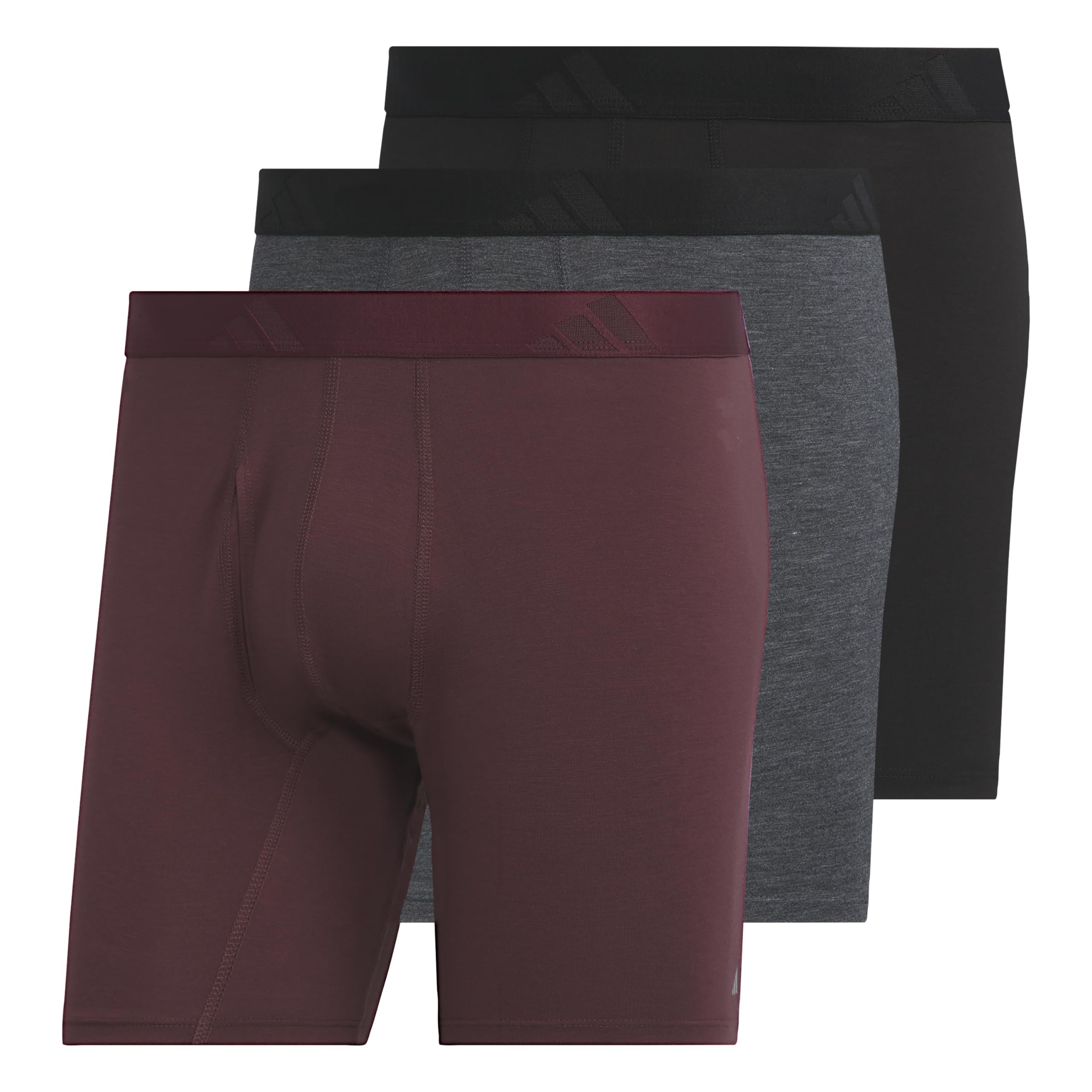 adidas Men's Luxe Underwear (3-Pack) Boxer Briefs or Trunks, Premium Ultra Soft Comfort-picture-21