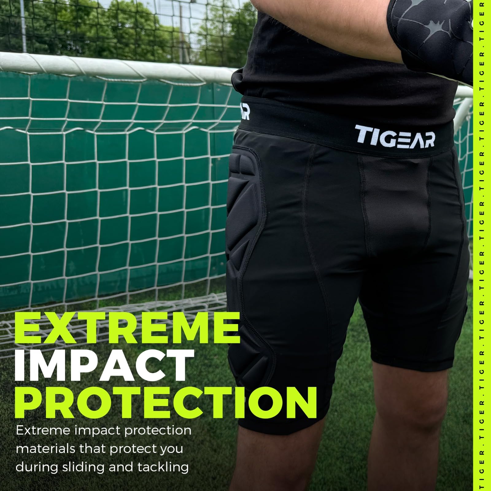 TIGEAR Defender Pro Short de protection pour gardien de but de football