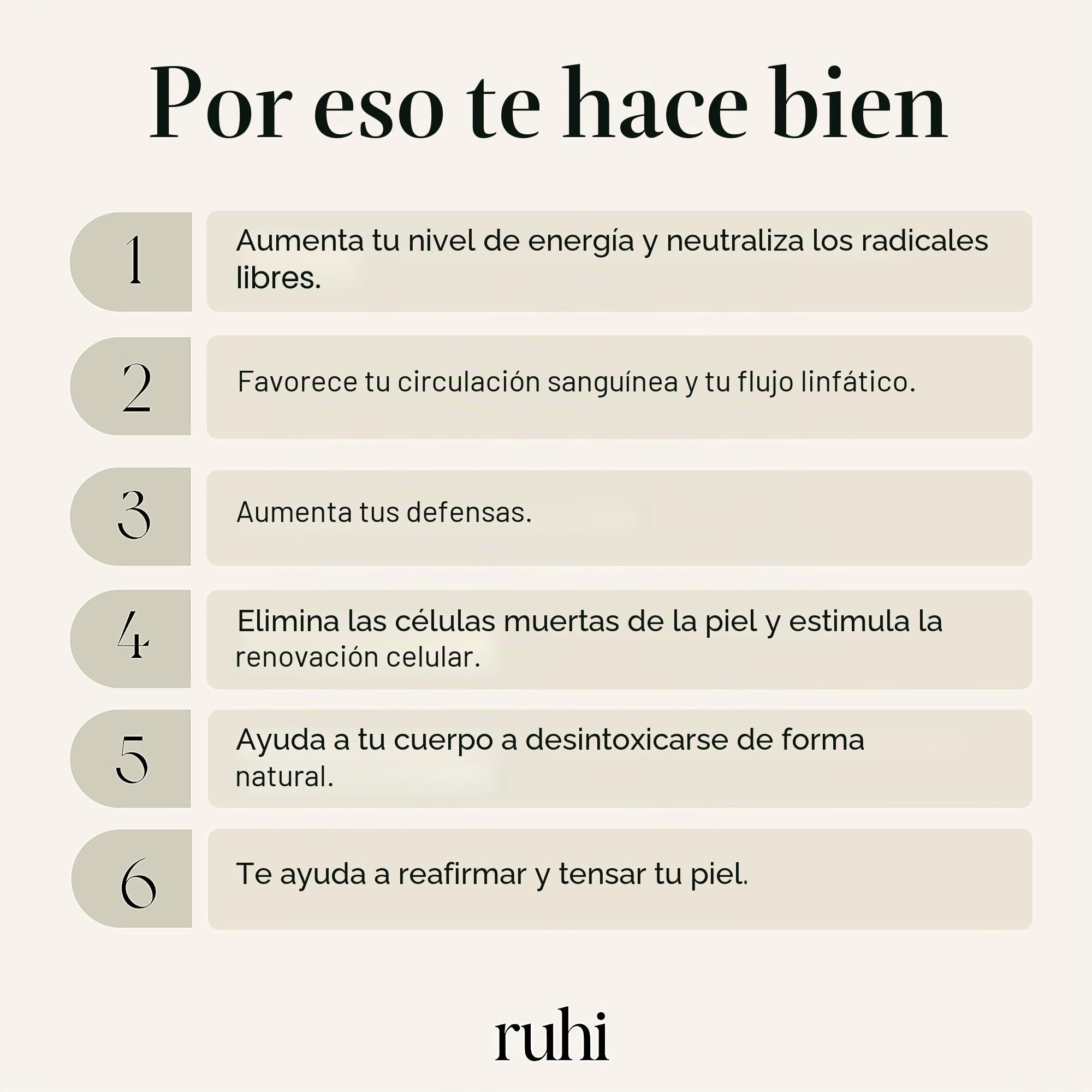 ruhi® - Cepillo para monasterio (cepillo de cobre para masaje en seco, cerdas 100% naturales, fabricado en madera de haya con certificación FSC)