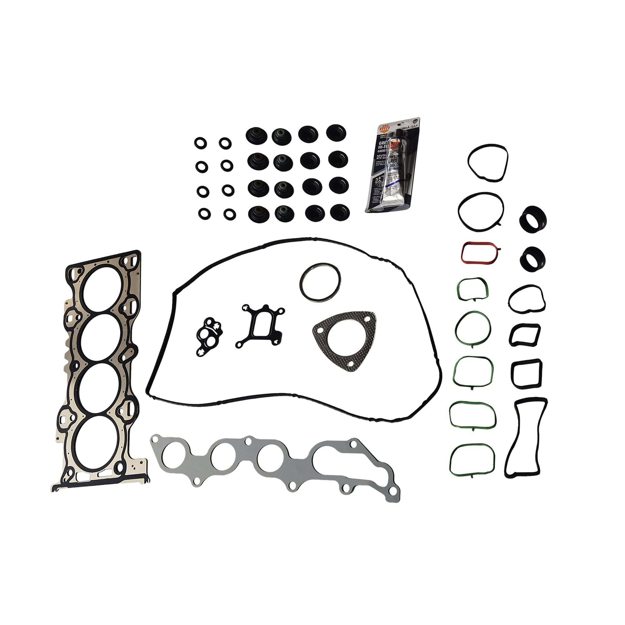 Partsflow Engine Head Gasket Set For Ford Escape For Ford Fusion For Mercury Mariner For Mercury Milan 2.5L 2488cc 152cid L4 Electric/gas Dohc, (16 Valve), Vin Code “3,7,A,G” OE#HS26522PT