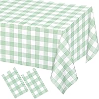 Vista 22 de WNINK Paquete de 6 manteles desechables negros de 54 x 108 pulgadas, para barbacoa, cumpleaños, picnic, despedida de soltera, compromiso, boda