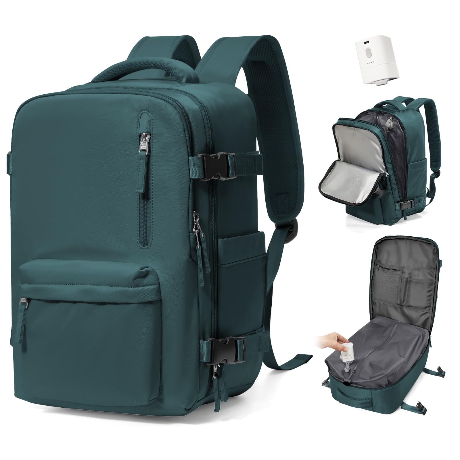SZSYCN Vacuum Backpack Travel Bag With Pump Ryanair Cabin Bags 40x30x20 Underseat Ryan Air Hand Luggage 40 x 20 x 25 Carry On Baggage For Flights Backpack With Compression System — view 16